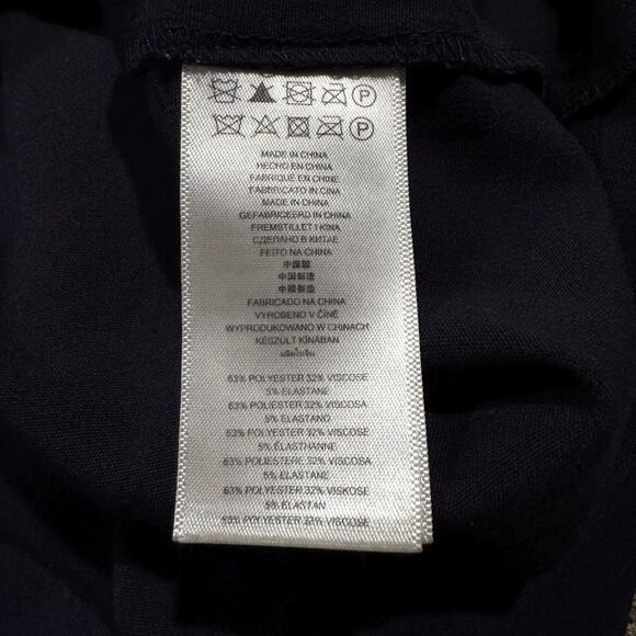 MICHAEL Michael Kors Dress Utility Minimalist Preppy Mod Zip Navy Blue Medium - Picture 3 of 5